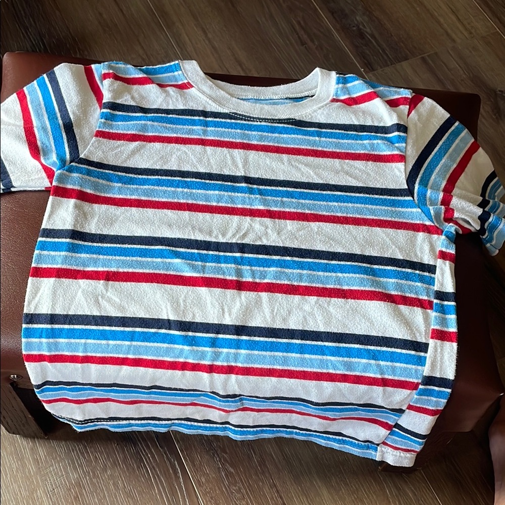 Garanimals Striped Kids Shirt - Red, Blue, White 5T